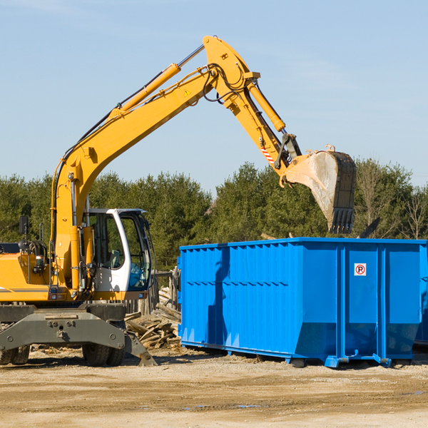 are there any restrictions on where a residential dumpster can be placed in Crowley Colorado